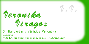 veronika viragos business card